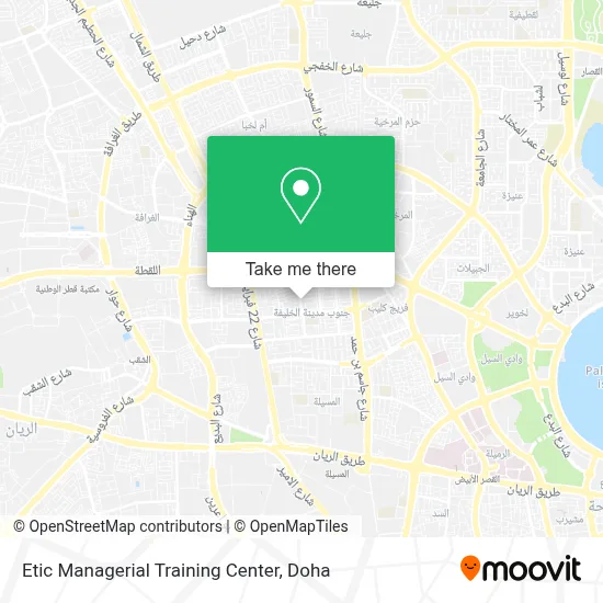 Etic Managerial Training Center map