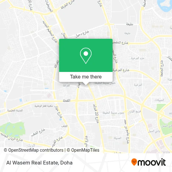 Al Wasem Real Estate map