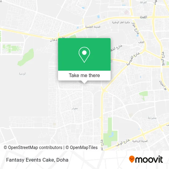 Fantasy Events Cake map