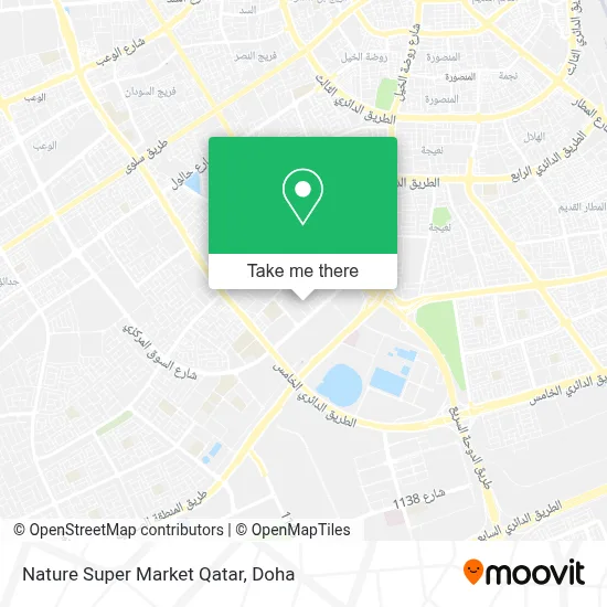 Nature Super Market Qatar map