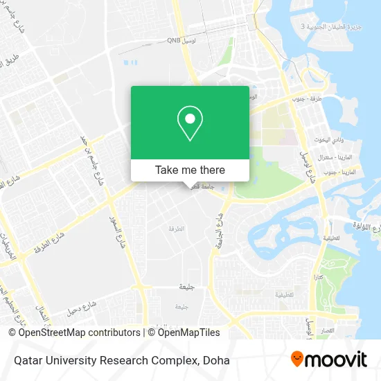 Qatar University Research Complex map