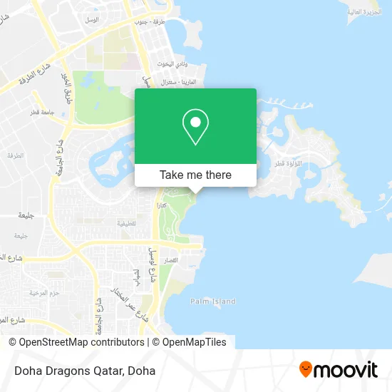 Doha Dragons Qatar map