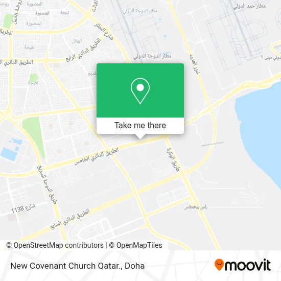 New Covenant Church Qatar. map