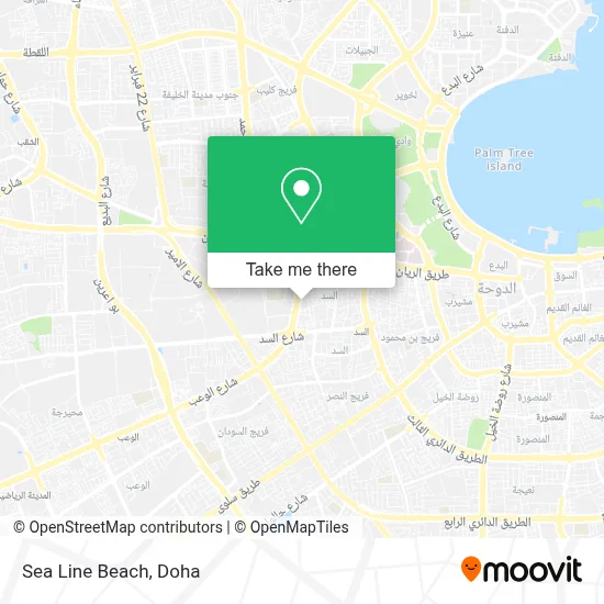 Sea Line Beach map