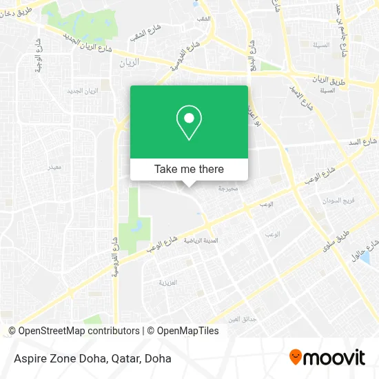 Aspire Zone Doha, Qatar map