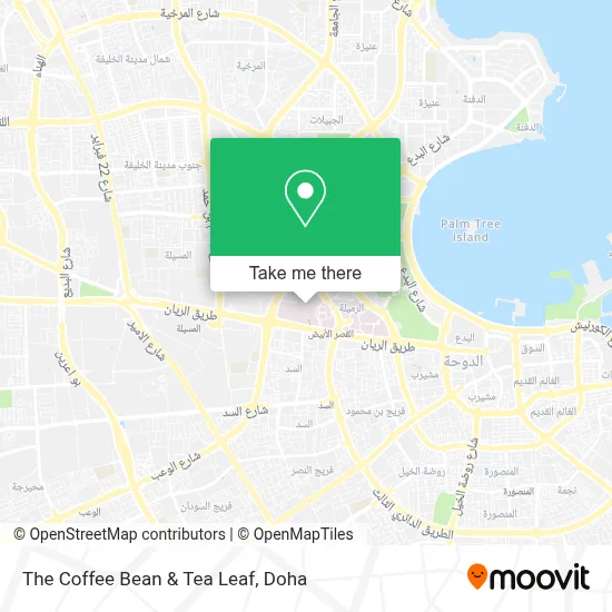The Coffee Bean & Tea Leaf map