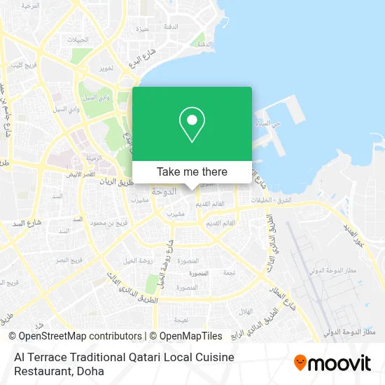 Al Terrace Traditional Qatari Local Cuisine Restaurant map