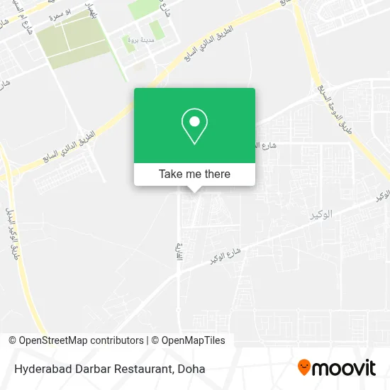 Hyderabad Darbar Restaurant map