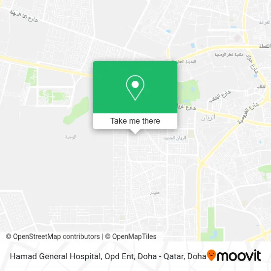 Hamad General Hospital, Opd Ent, Doha - Qatar map