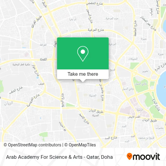 Arab Academy For Science & Arts - Qatar map