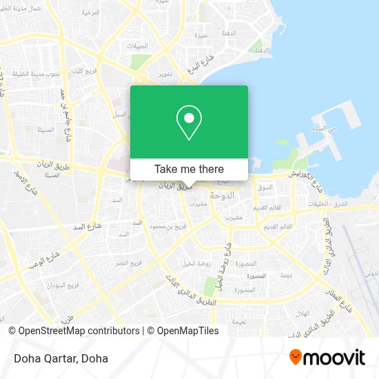 Doha Qartar map