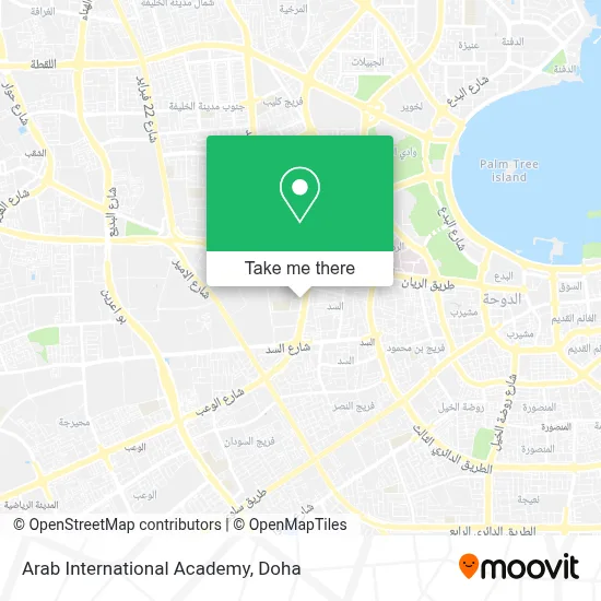 Arab International Academy map