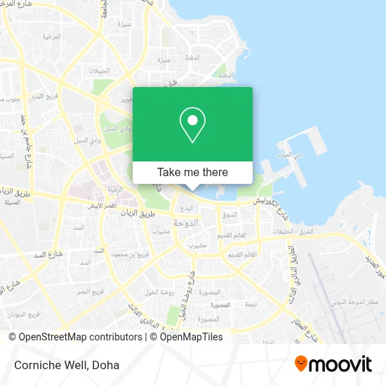 Corniche Well map