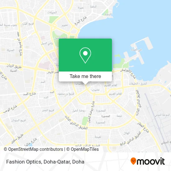 Fashion Optics, Doha-Qatar map