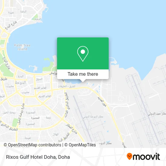 Rixos Gulf Hotel Doha map