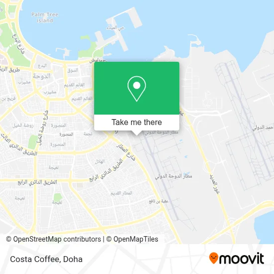 Costa Coffee map