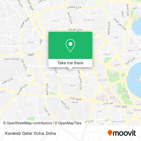 Karakeb Qatar Doha map