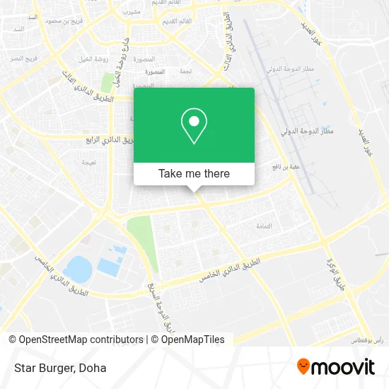 Star Burger map
