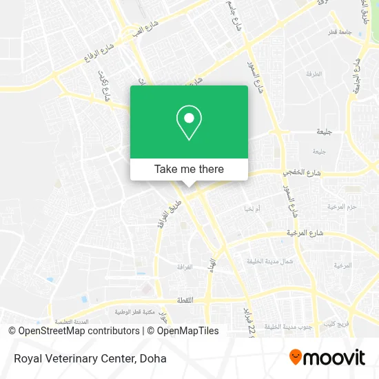 Royal Veterinary Center map