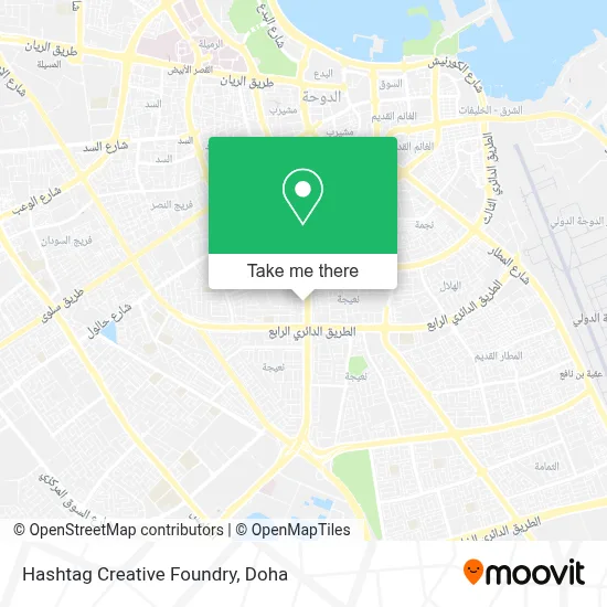 Hashtag Creative Foundry map