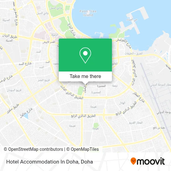 Hotel Accommodation In Doha map