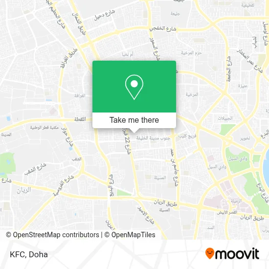 KFC map