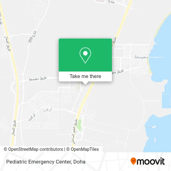 Pediatric Emergency Center map