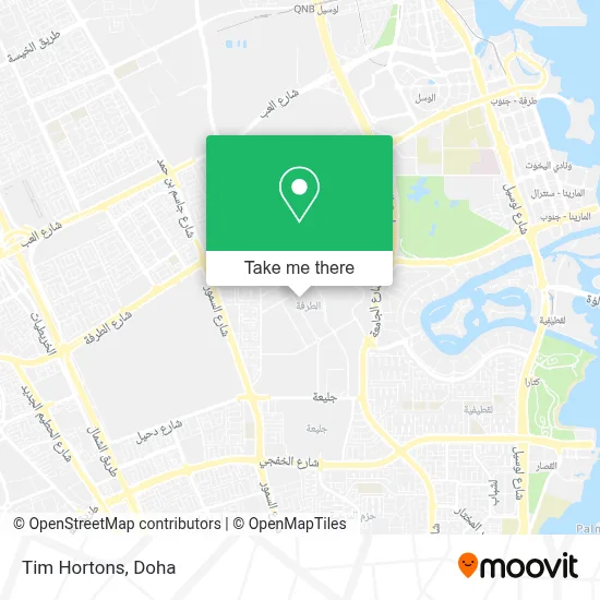 Tim Hortons map