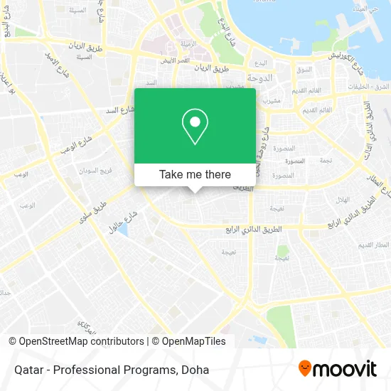 Qatar - Professional Programs map