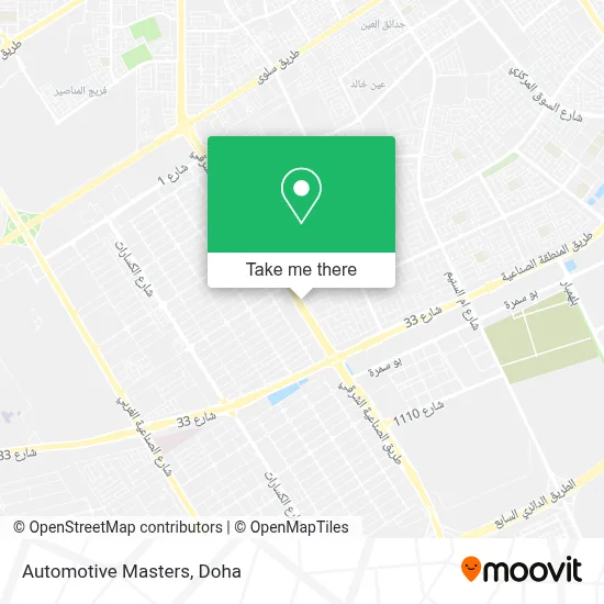 Automotive Masters map