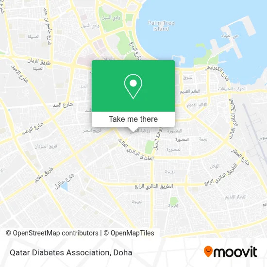 Qatar Diabetes Association map