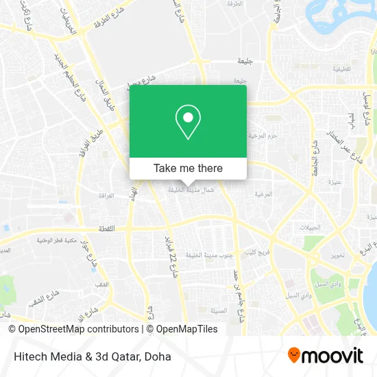 Hitech Media & 3d Qatar map