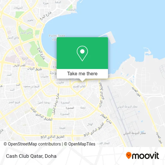 Cash Club Qatar map