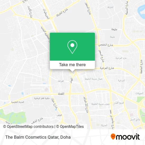 The Balm Cosmetics Qatar map