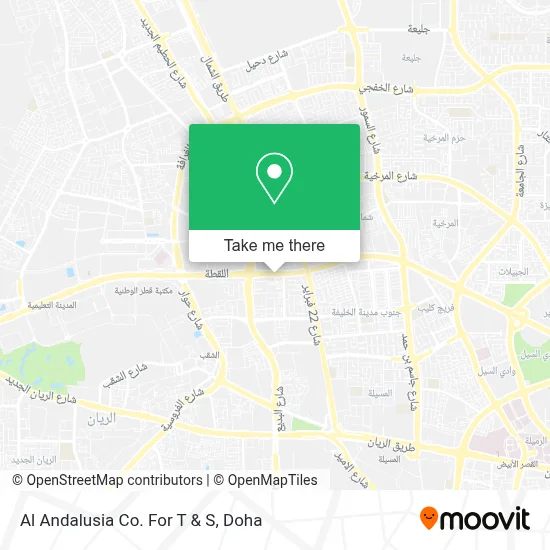 Al Andalusia Co. For T & S map