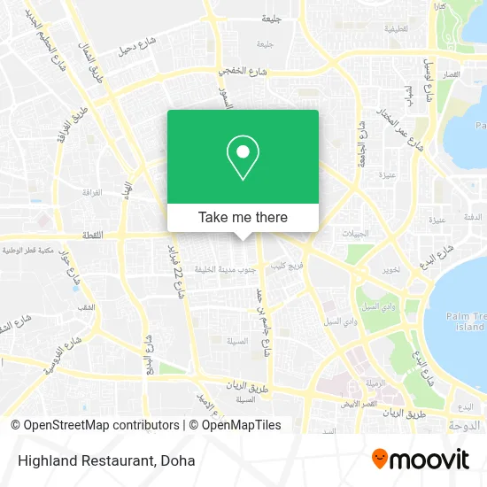 Highland Restaurant map