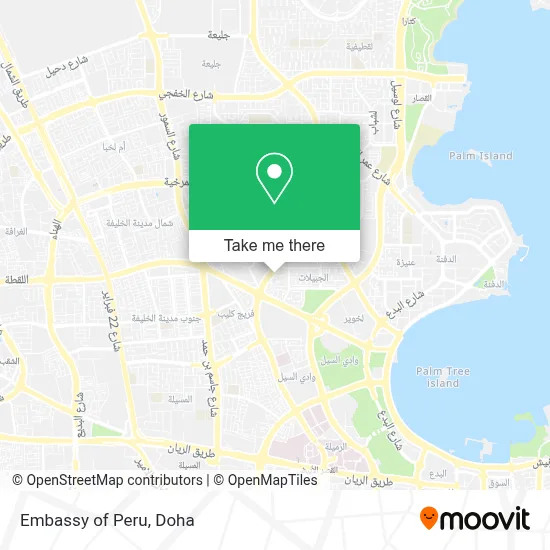 Embassy of Peru map