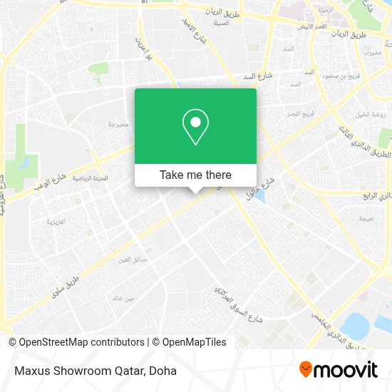 Maxus Showroom Qatar map