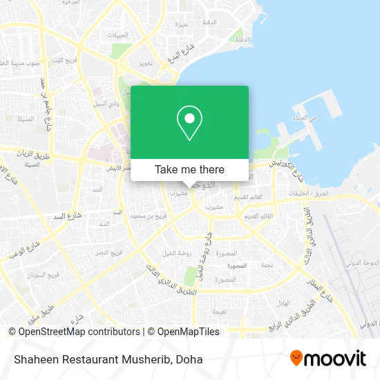Shaheen Restaurant Musherib map
