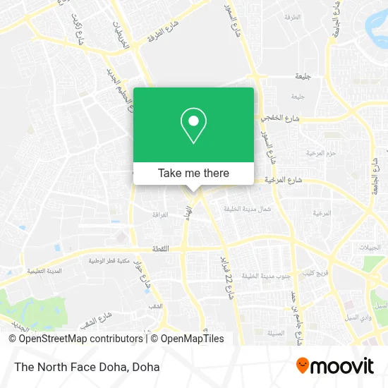 The North Face Doha map