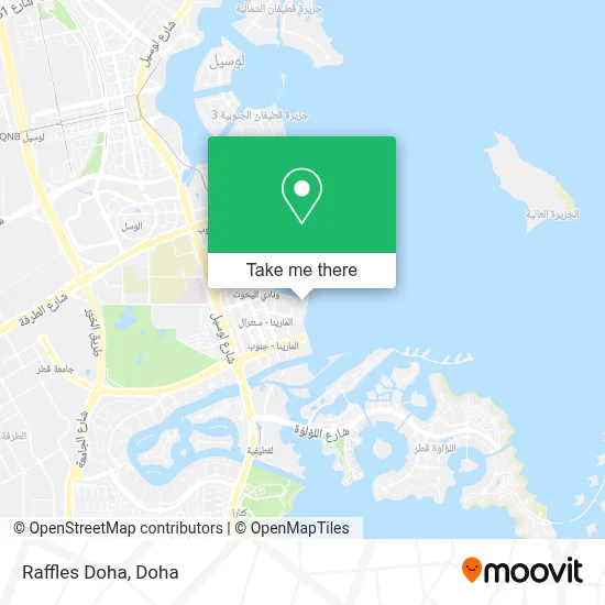 Raffles Doha map