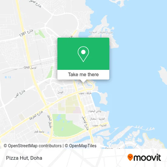 Pizza Hut map