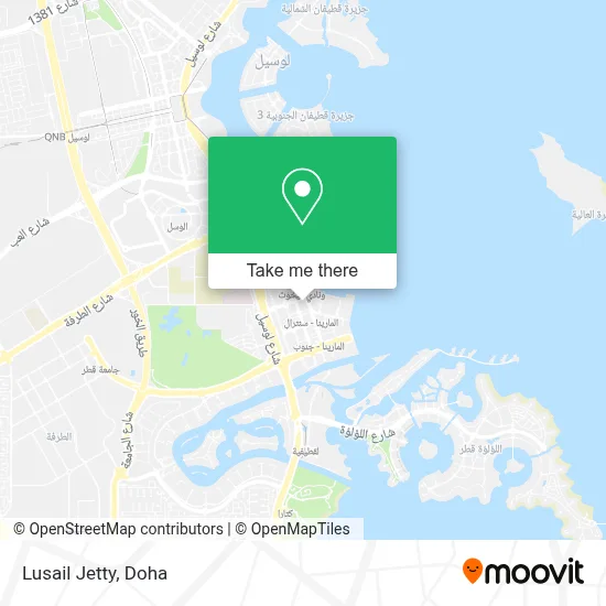 Lusail Jetty map