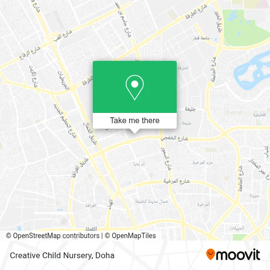 Creative Child Nursery map