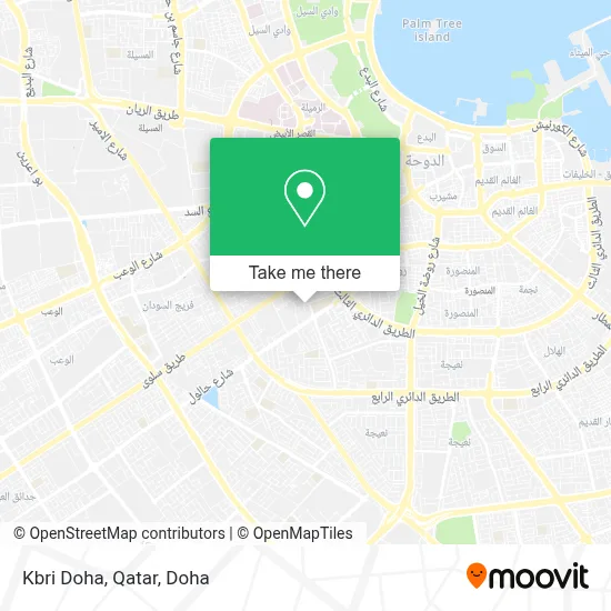Kbri Doha, Qatar map