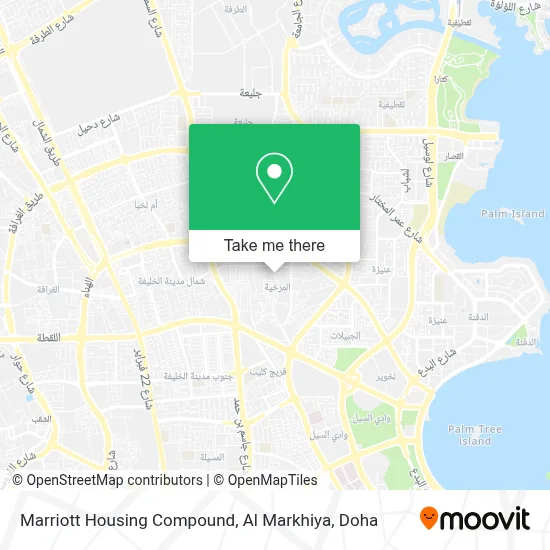 Marriott Housing Compound, Al Markhiya map