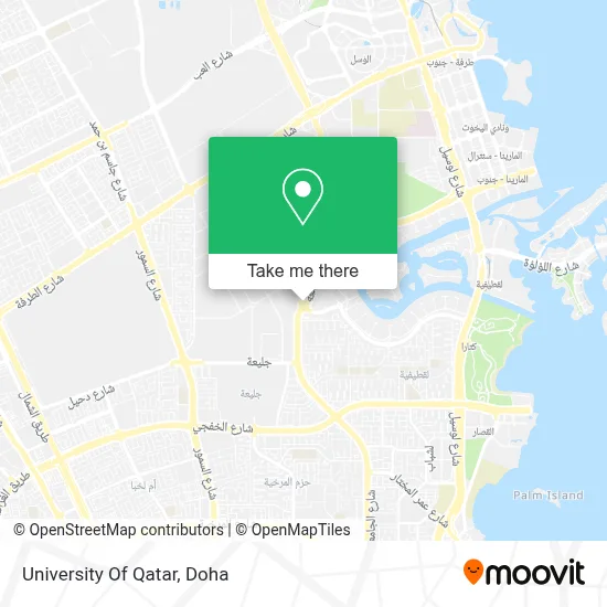 University Of Qatar map