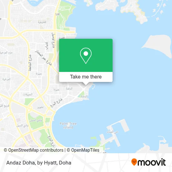 Andaz Doha, by Hyatt map
