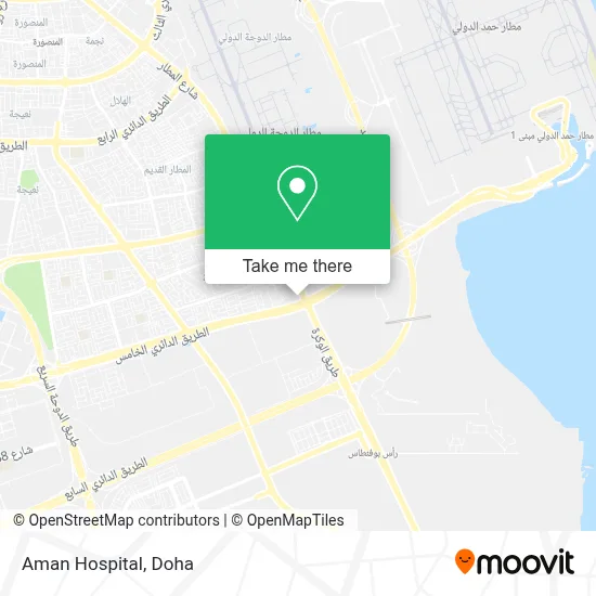 Aman Hospital map