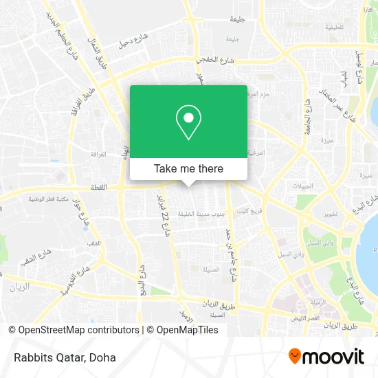 Rabbits Qatar map
